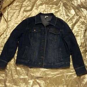 Womens St John's Bay Jean Jacket XL